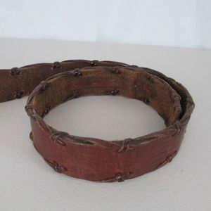 Brighton Accessories - Honest Brighton Belt Leather Stitching No Buckle Brighton Accessories - Honest Brighton Belt Leather Stitching No Buckle